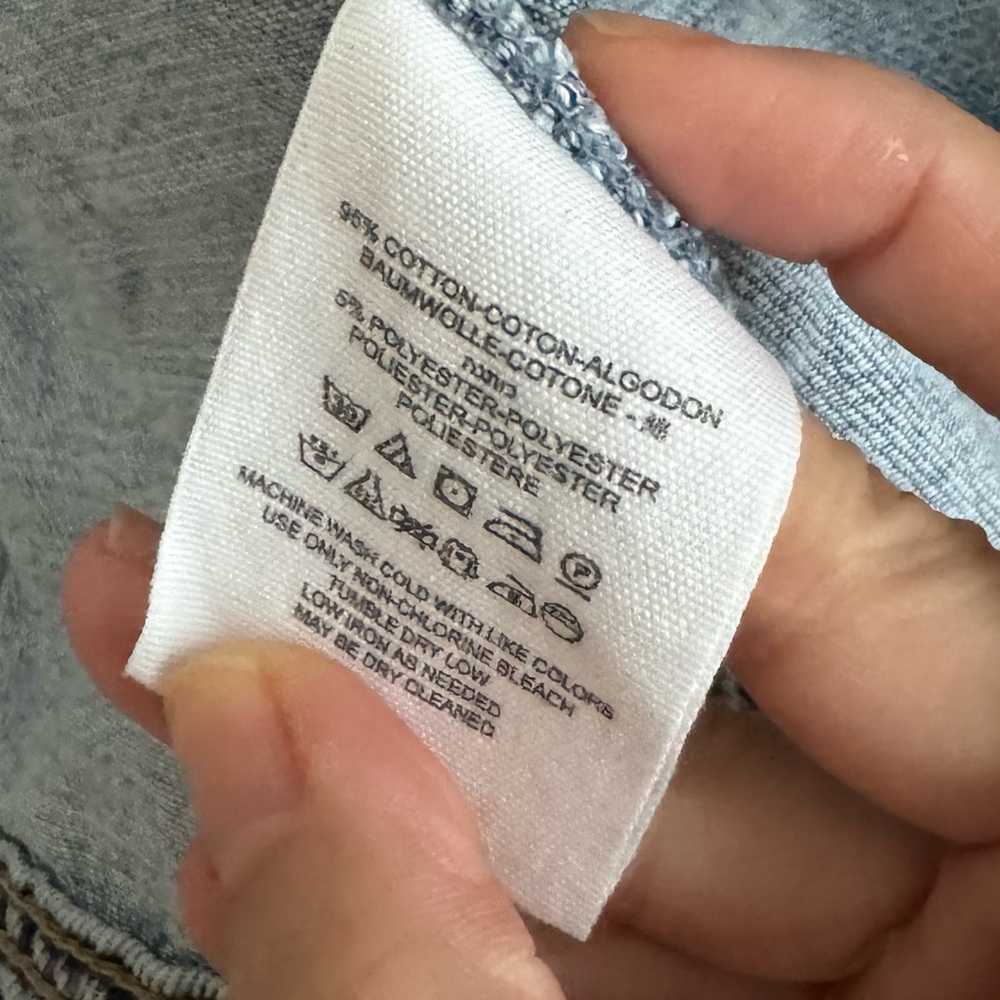 Free People Rumors Light Wash Denim Jacket XS - Picture 7 of 8